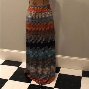 Maxi knit skirt